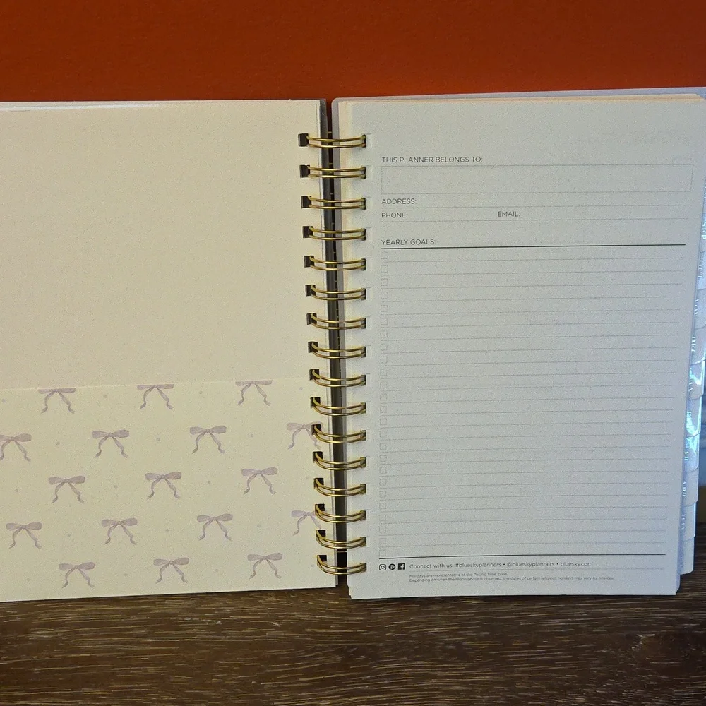 New😍 Blue Sky Weekly/Monthly July 2025-June 2026 Planner Notes 5.875x8.625